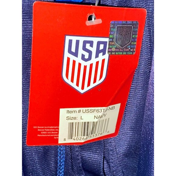 Icon Sports Officially Licensed USA Soccer Full Zip Training Soccer Track Jacket - Picture 5 of 7